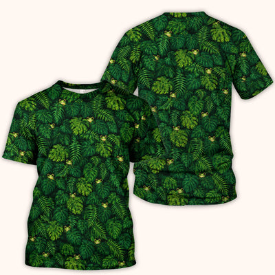 Cute Hidden Frog Jungle Pattern Scrub Top, Comfortable Scrubs for Nurses