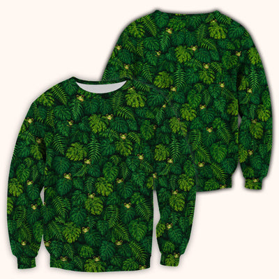 Cute Hidden Frog Jungle Pattern Scrub Top, Comfortable Scrubs for Nurses