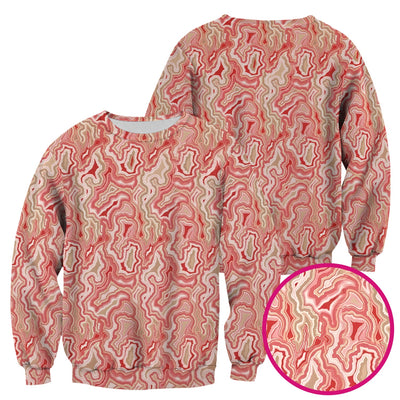 Pink Marble Swirl Abstract Pattern Scrub Top, Comfortable Scrubs for Nurses
