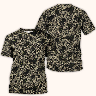 Mystical Black Cat Moonlit Pattern Scrub Top, Comfortable Scrubs for Nurses