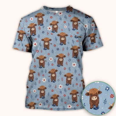 Floral Cowboy Boots Pattern Scrub Top, Comfortable Scrubs for Nurses