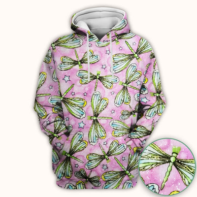 Dragonfly On Pink Starry Background Scrub Top, Comfortable Scrubs for Nurses