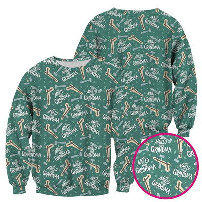 Funny Orthopedic Bone Hammer We Nailed Your Grandma Pattern Scrub Top, Comfortable Scrubs for Nurses