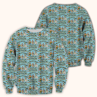 Inspirational Nurse Rainbow Cat Courage Quote Pattern Scrub Top, Breathable Fabrics Nursing Uniform