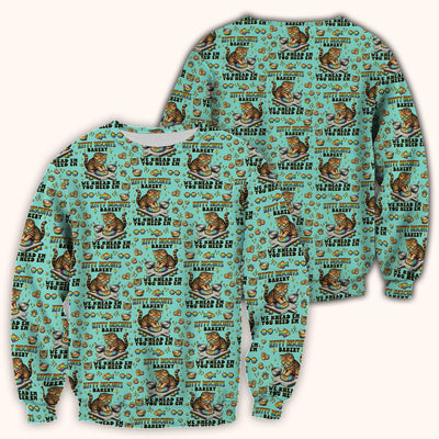 Pride Nurse Cat Baking Rainbow Dough Pattern Scrub Top, Breathable Fabrics Nursing Uniform
