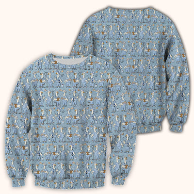 Cute Nurse Goose Working Pattern Scrub Top, Comfortable Scrubs for Nurses