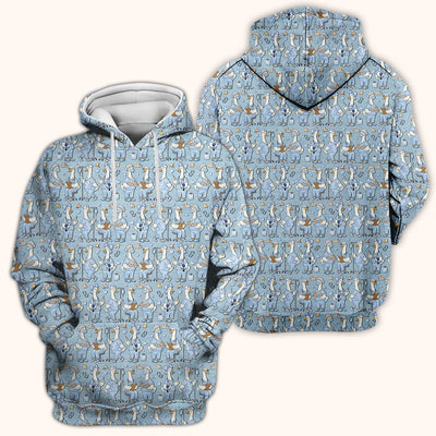 Cute Nurse Goose Working Pattern Scrub Top, Comfortable Scrubs for Nurses