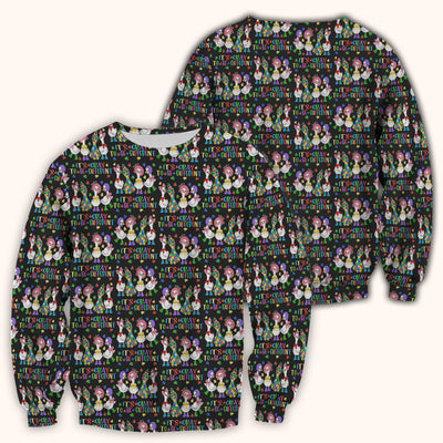 It’s Okay To Be Different Duck Pattern Scrub Top, Comfortable Scrubs For Nurses