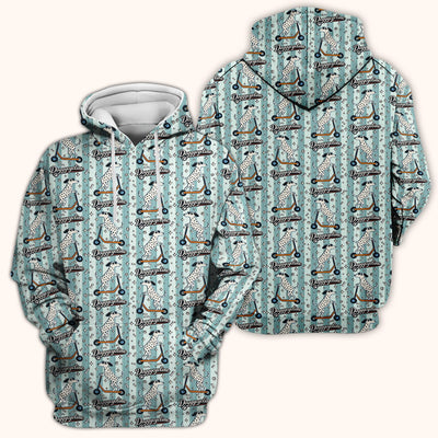 Veterinary Dalmatian Dog Pattern Scrub Top, Comfortable Scrubs for Nurses
