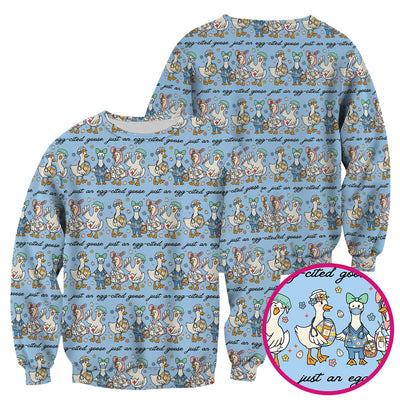 Funny Easter Nurse Goose Pattern Scrub Top, Comfortable Scrubs for Nurses
