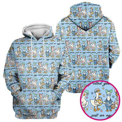 Funny Easter Nurse Goose Pattern Scrub Top, Comfortable Scrubs for Nurses