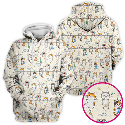 Funny Cats With Cute Expressions Pattern Scrubs Top, Comfortable Scrubs for Nurses