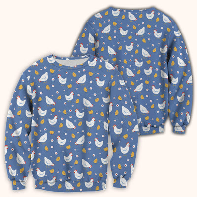 Chicken And Cute Chicks Pattern Scrubs Top, Comfortable Scrubs for Nurses