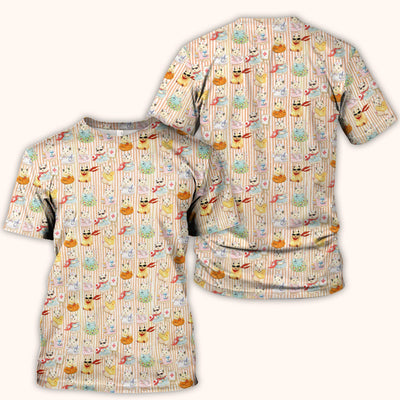 Cute Nurse Hamster Pattern Scrubs Top, Comfortable Scrubs for Nurses