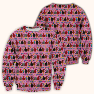 Autism Chicken It’s OK to Be Different Print Scrub Top, Comfortable Scrubs for Nurses