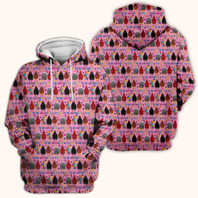 Autism Chicken It’s OK to Be Different Print Scrub Top, Comfortable Scrubs for Nurses