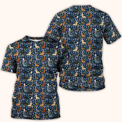 Easter Dachshund Dog Pattern Scrub Top, Comfortable Scrubs for Nurses