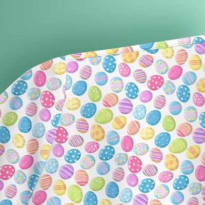Colorful Easter Eggs Pattern Scrub Top, Comfortable Scrubs for Nurses