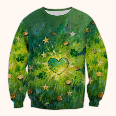 St. Patrick Lucky Shamrock Heart Scrub Top, Comfortable Scrubs for Nurses