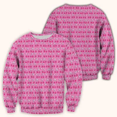 Pink Cherry Sparkle Print Scrub Top, Comfortable Scrubs for Nurses