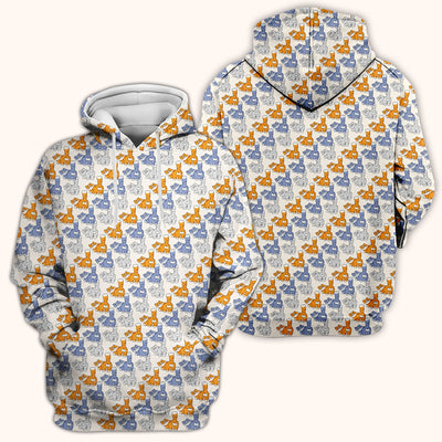 Cute Cartoon Cat Pattern Scrub Top for Nurses, Comfortable Scrubs for Nurses