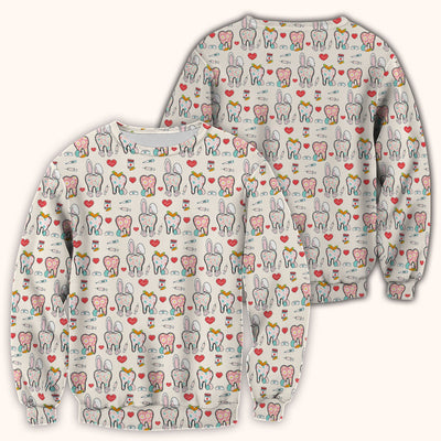 Playful Bunny Dentist Illustration Medical Scrub Top, Comfortable Scrubs for Nurses, Easter