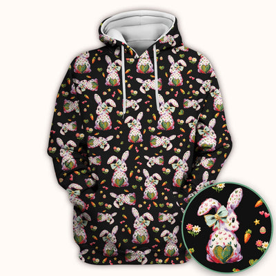 Cute Pastel Bunny Easter Pattern Scrub Top, Comfortable Scrubs for Nurses