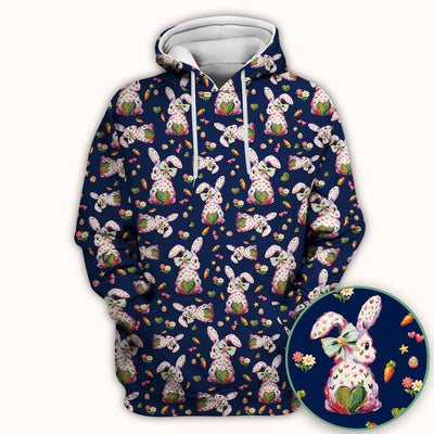 Cute Pastel Bunny Easter Pattern Scrub Top, Comfortable Scrubs for Nurses