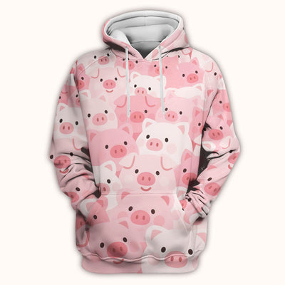 Cute Pig Nursing Scrub Top, Comfortable Scrubs For Nurses