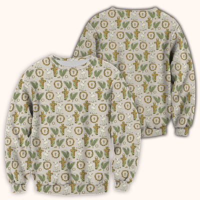 Faith Lamb Cross Pattern Scrub Top, Comfortable Scrubs for Nurses