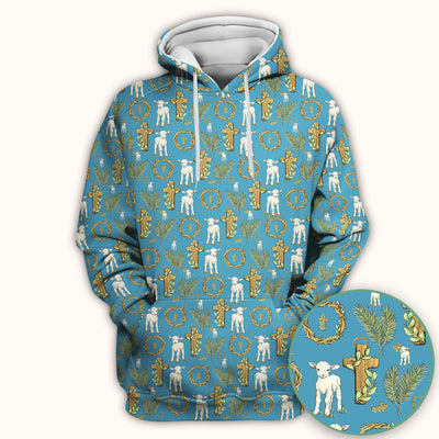 Faith Lamb Cross Pattern Scrub Top, Comfortable Scrubs for Nurses