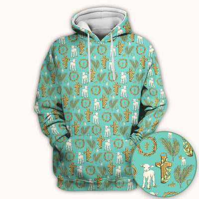 Faith Lamb Cross Pattern Scrub Top, Comfortable Scrubs for Nurses