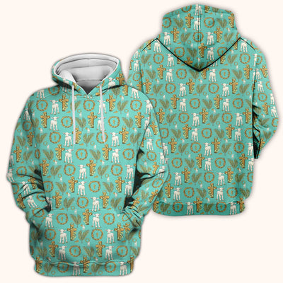 Faith Lamb Cross Pattern Scrub Top, Comfortable Scrubs for Nurses