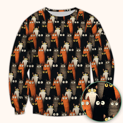 Black Cat Pattern Nurse Scrub Top, Cat Lover Nurse Shirt, Breathable Fabrics Nursing Uniform