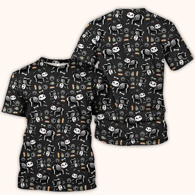 Skeleton Cat Medical Pattern Scrub Top, Comfortable Scrubs for Nurses