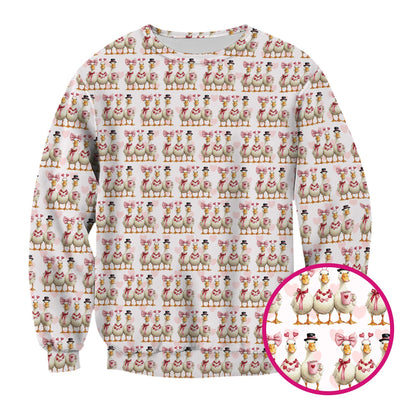 Charming Valentine Goose Heart Pink Design Scrub Top, Comfortable Scrubs for Nurses