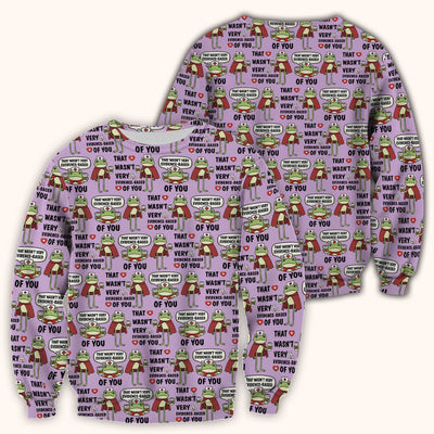 Funny Frog Nurse Quote Medical Pattern Scrub Top, Breathable Fabrics Nursing Uniform