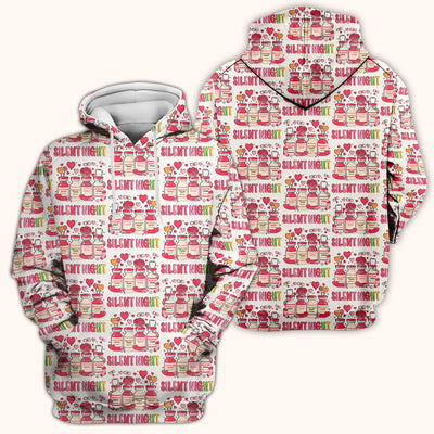 Valentine Silent Night Love Design Scrubs Top, Comfortable Scrubs for Nurses