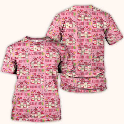 Valentine Silent Night Love Design Scrubs Top, Comfortable Scrubs for Nurses