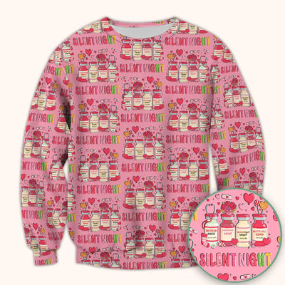 Valentine Silent Night Love Design Scrubs Top, Comfortable Scrubs for Nurses