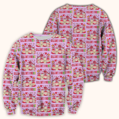 Valentine Silent Night Love Design Scrubs Top, Comfortable Scrubs for Nurses