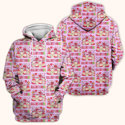 Valentine Silent Night Love Design Scrubs Top, Comfortable Scrubs for Nurses