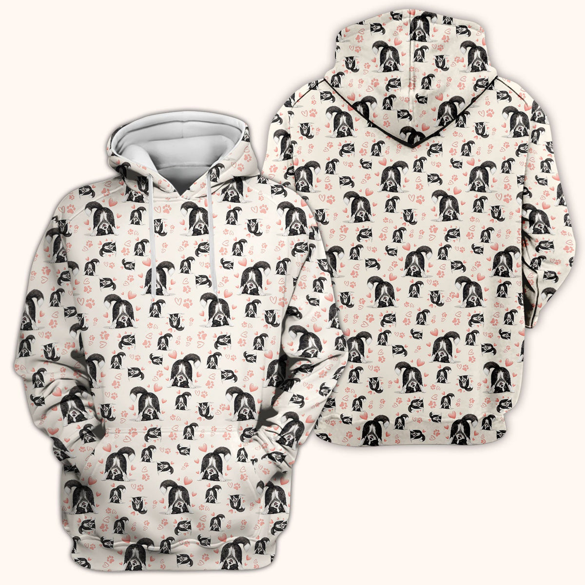 Cute Puppy Heart Medical Pattern Scrub Top, Comfortable Scrubs for Nurses