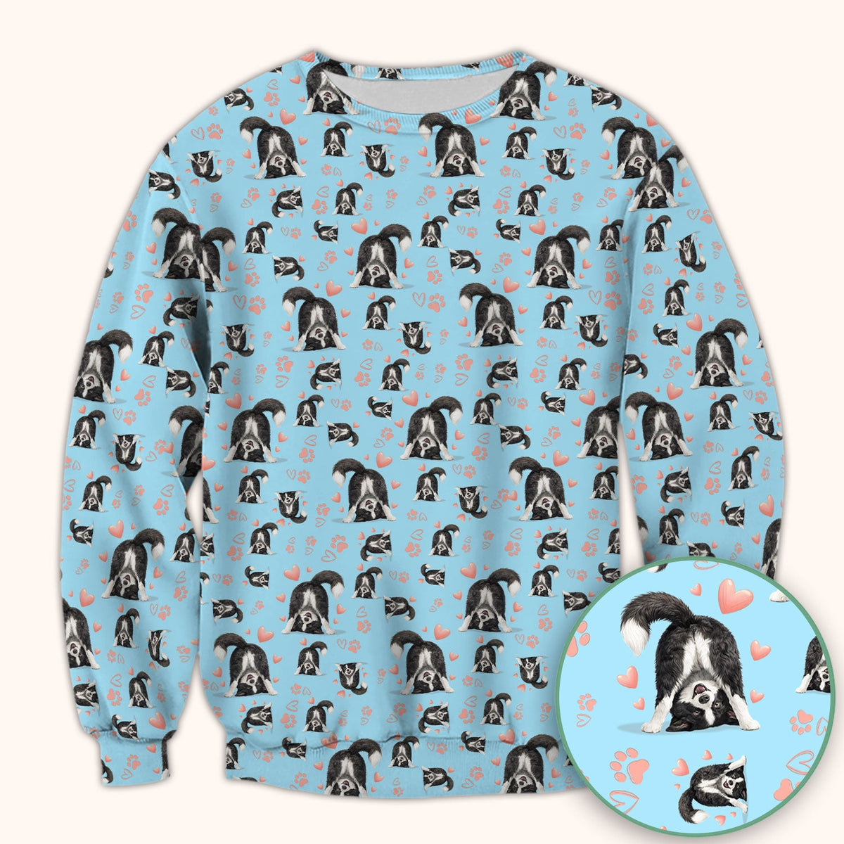 Cute Puppy Heart Medical Pattern Scrub Top, Comfortable Scrubs for Nurses