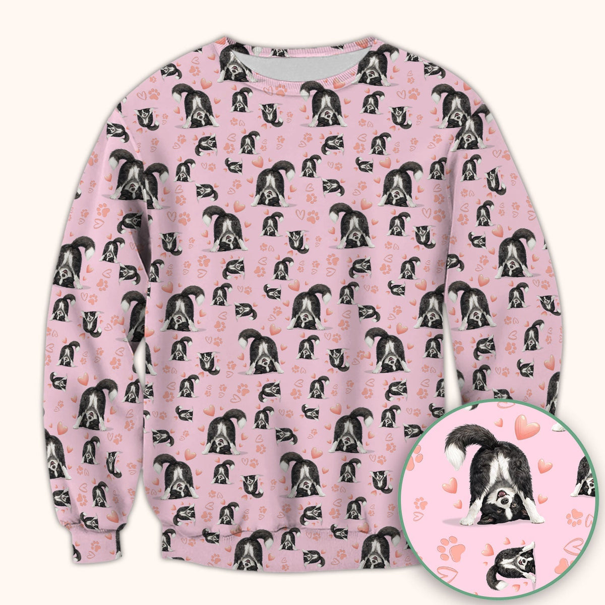 Cute Puppy Heart Medical Pattern Scrub Top, Comfortable Scrubs for Nurses