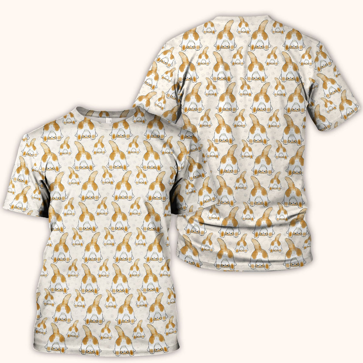 Cute Cat Butt Nurse Scrub Top, Cat Pattern Medical Shirt For Pet Lover, Breathable Fabrics Nursing Uniform