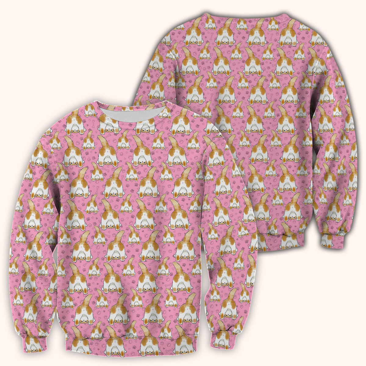 Cute Cat Butt Nurse Scrub Top, Cat Pattern Medical Shirt For Pet Lover, Breathable Fabrics Nursing Uniform