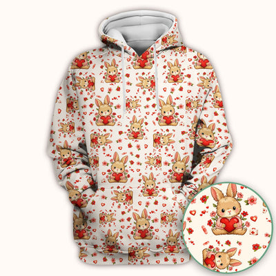Adorable Bunny Heart Healthcare Design Scrub Top, Comfortable Scrubs for Nurses, Easter