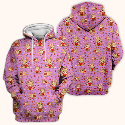 Adorable Bunny Heart Healthcare Design Scrub Top, Comfortable Scrubs for Nurses, Easter
