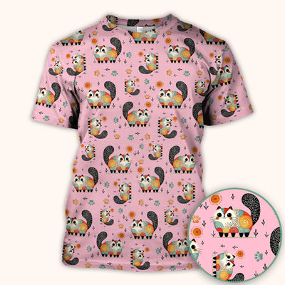 Playful Cat Illustration Nurse Scrub Top, Comfortable Scrubs for Nurses